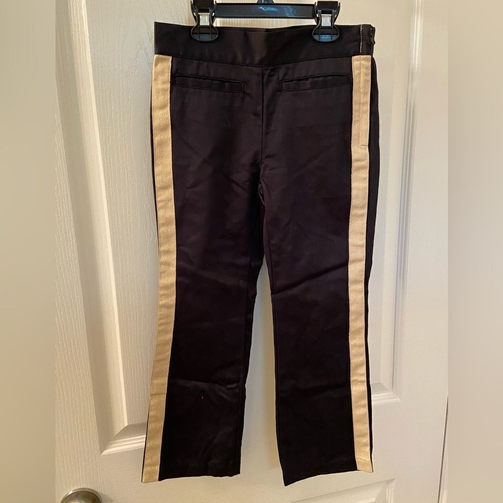 Janie and Jack x Rachel Zoe Black Gold Stripe Tuxedo Pants Girls Size 6 NWT
